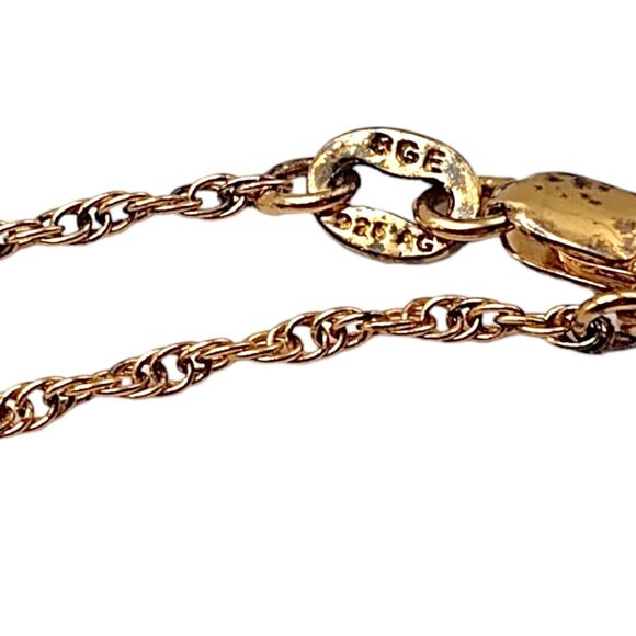 Vintage BGE Sterling Silver 925 Gold Vermeil Terrier Dog Pendant Necklace 18” - Picture 10 of 13